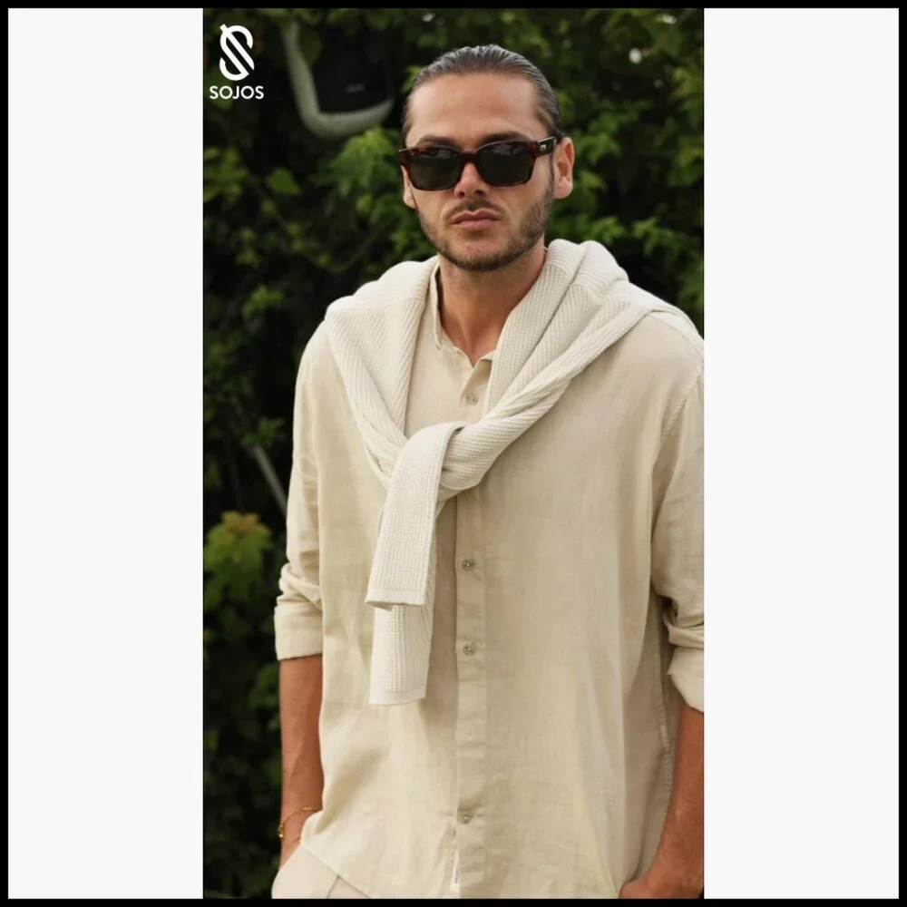 Classic Square Polarized Sunglasses with Plastic Frame